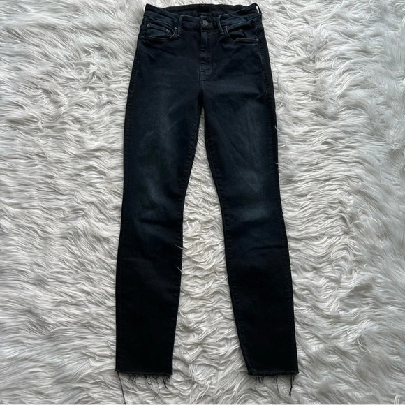 MOTHER Denim High Waisted Looker Ankle Fray Skinny Jeans Last Call Women’s 24 - Picture 2 of 13